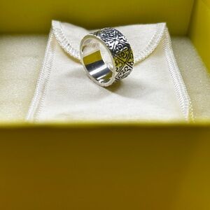 James Avery Silver Heart Pattern Ring